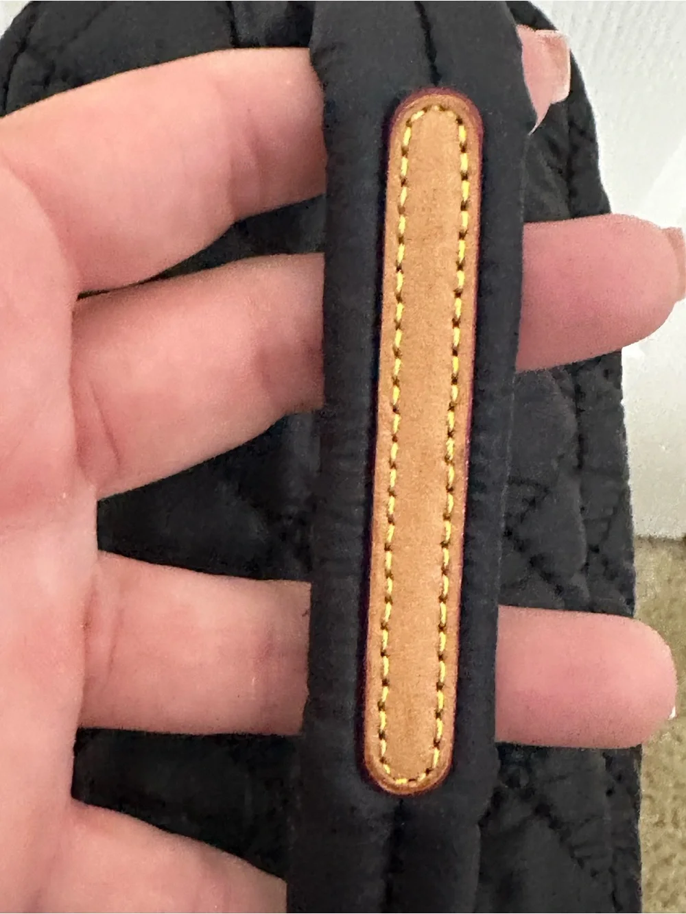 MZ Wallace Quilted Nylon Vanity Case in Black EUC w/Top Handle